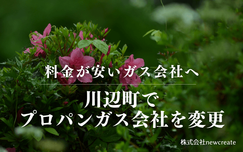 川辺町でプロパンガス会社を変更する
