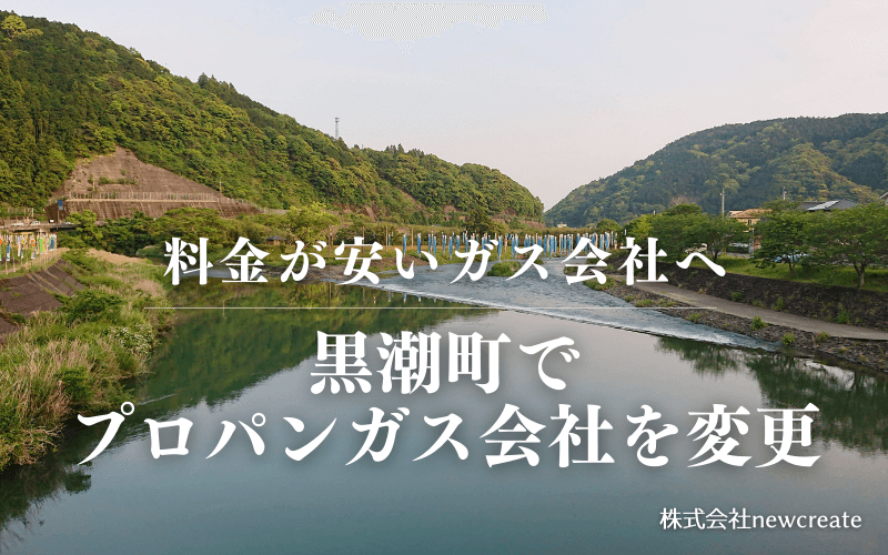 黒潮町でプロパンガス会社を変更する