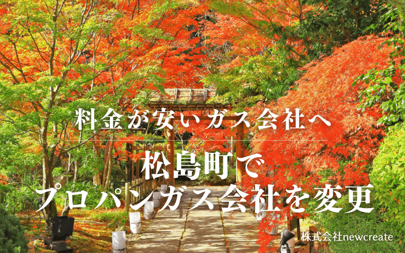 松島町でプロパンガス会社を変更する