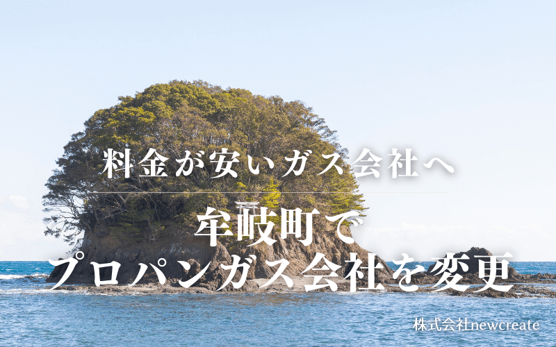 牟岐町でプロパンガス会社を変更する