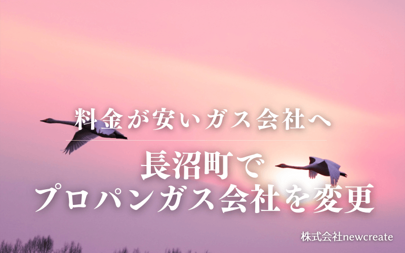 長沼町でプロパンガス会社を変更する