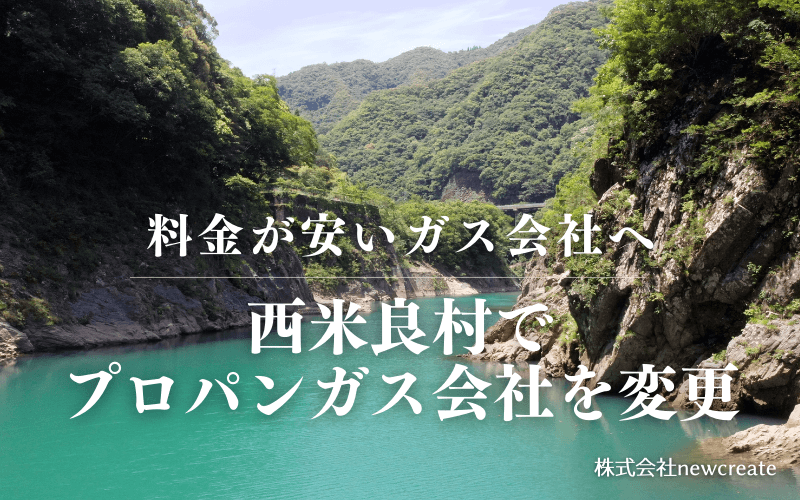 西米良村でプロパンガス会社を変更する
