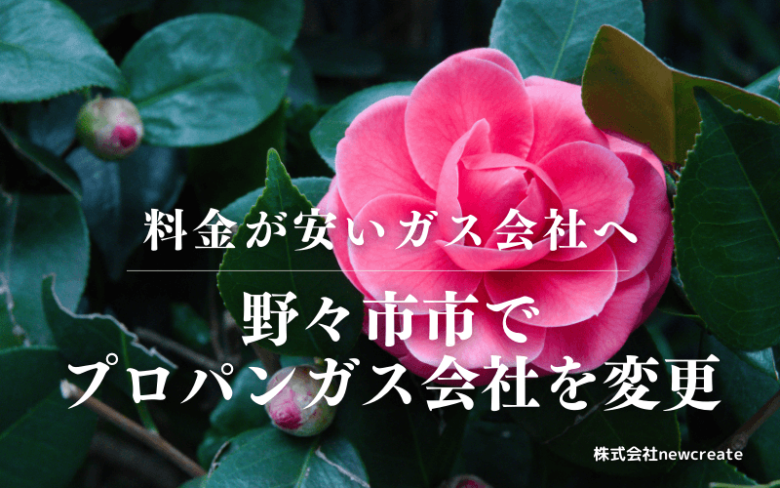野々市市でプロパンガス会社を変更する