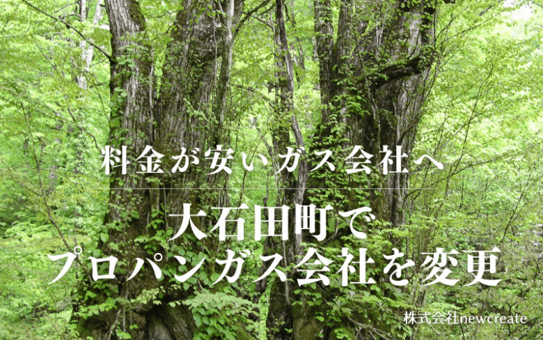 大石田町でプロパンガス会社を変更する