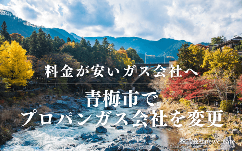 青梅市でプロパンガス会社を変更する