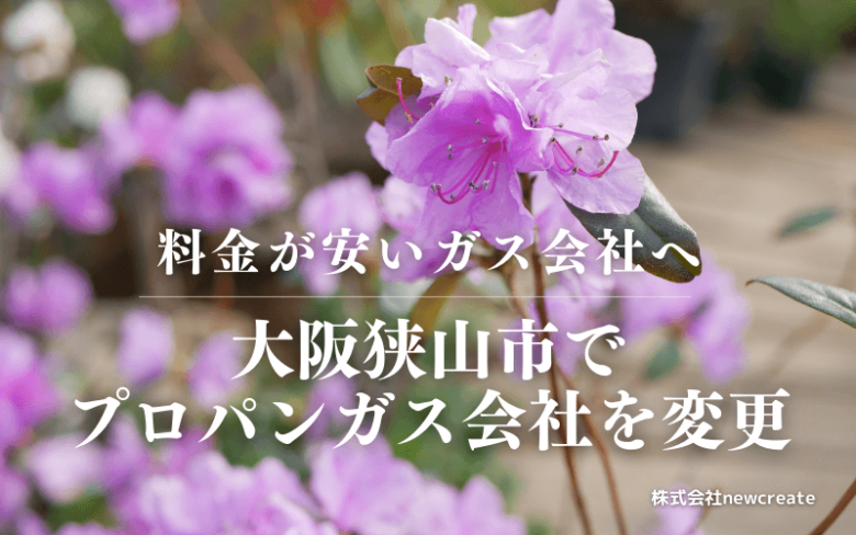 大阪狭山市でプロパンガス会社を変更する