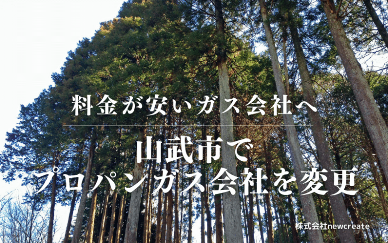 山武市でプロパンガス会社を変更する