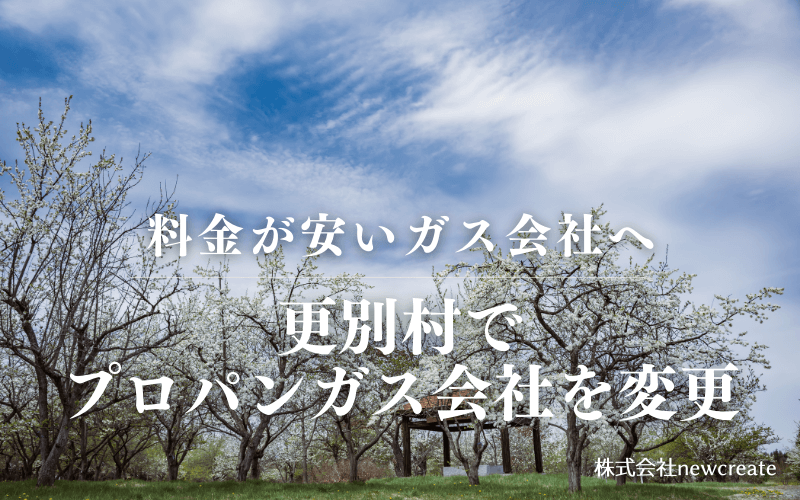 更別村でプロパンガス会社を変更する