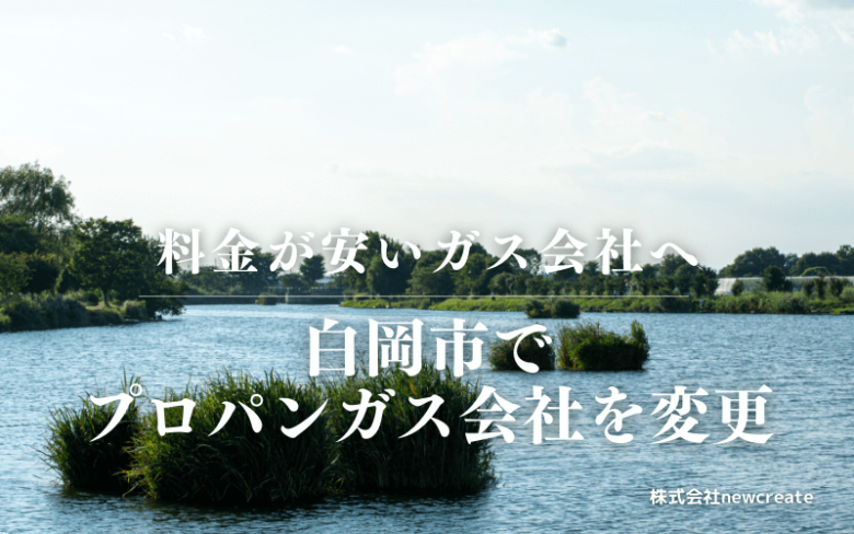 白岡市でプロパンガス会社を変更する