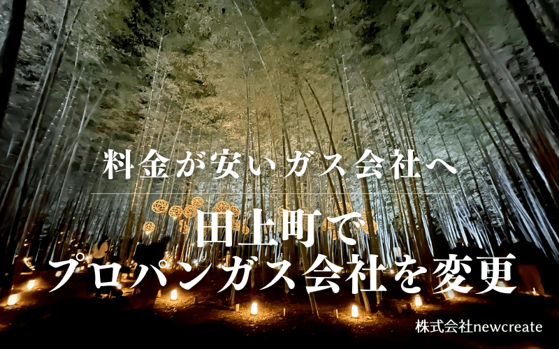 田上町でプロパンガス会社を変更する