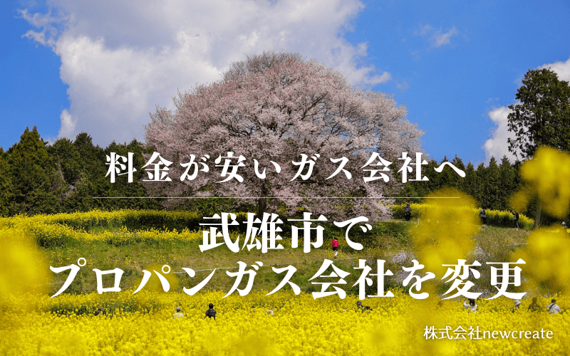 武雄市でプロパンガス会社を変更する