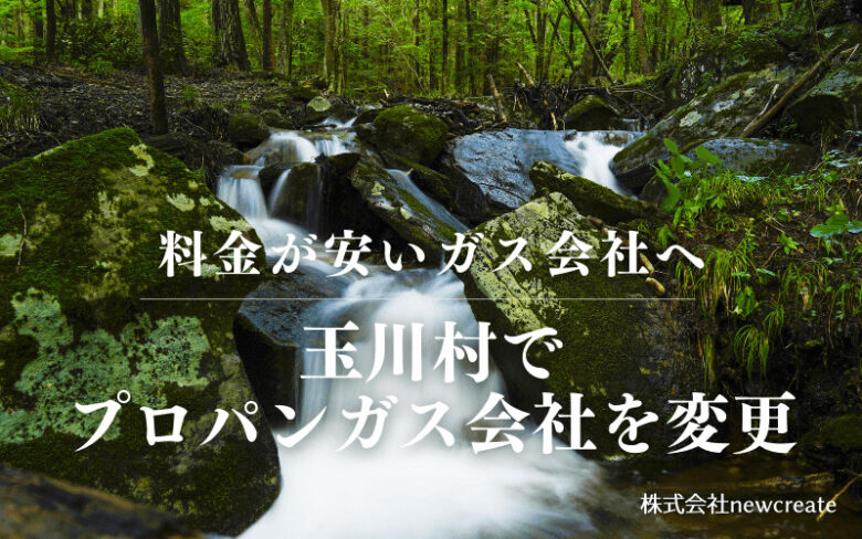 玉川村でプロパンガス会社を変更する