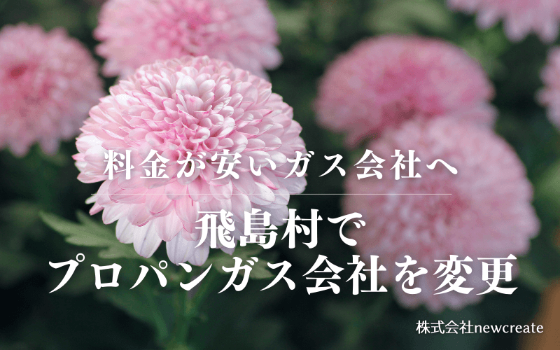 飛島村でプロパンガス会社を変更する