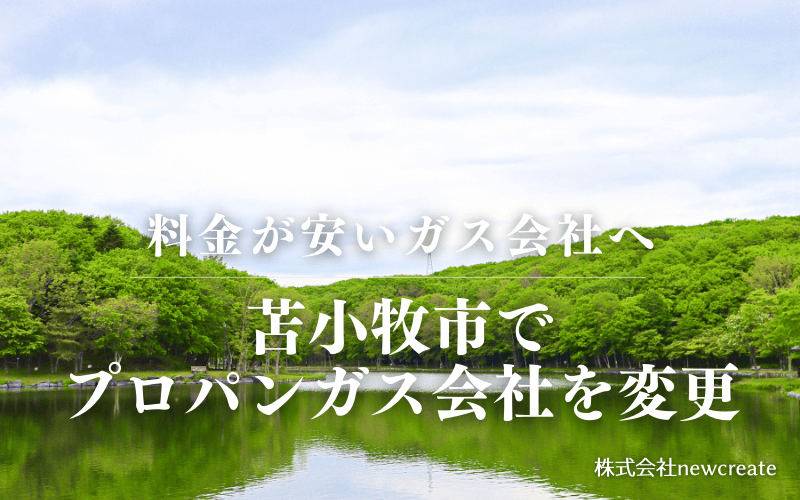 苫小牧市でプロパンガス会社を変更する