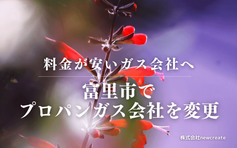 富里市でプロパンガス会社を変更する