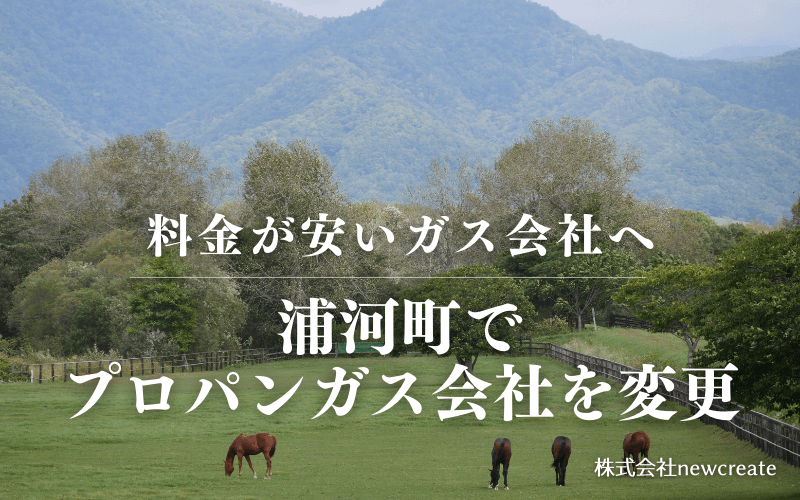 浦河町でプロパンガス会社を変更する