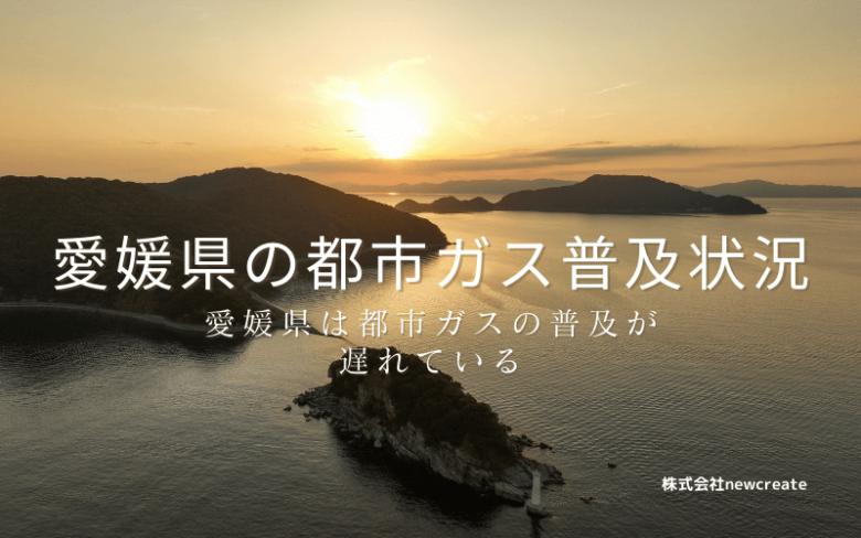 愛媛県の都市ガス普及状況