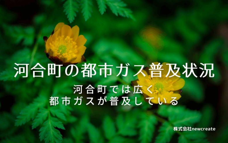 河合町の都市ガス普及状況