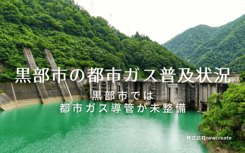 黒部市の都市ガス普及状況