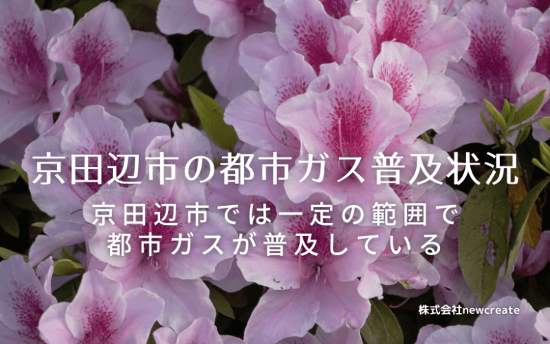 京田辺市の都市ガス普及状況