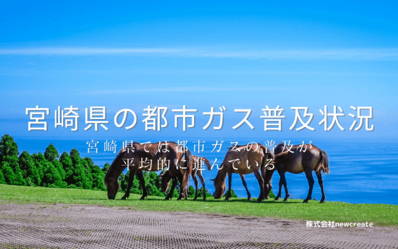 宮崎県の都市ガス普及状況