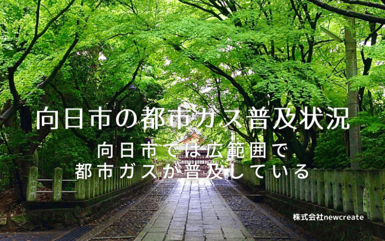 向日市の都市ガス普及状況