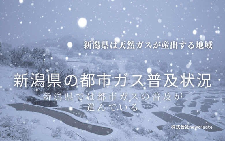 新潟県の都市ガス普及状況