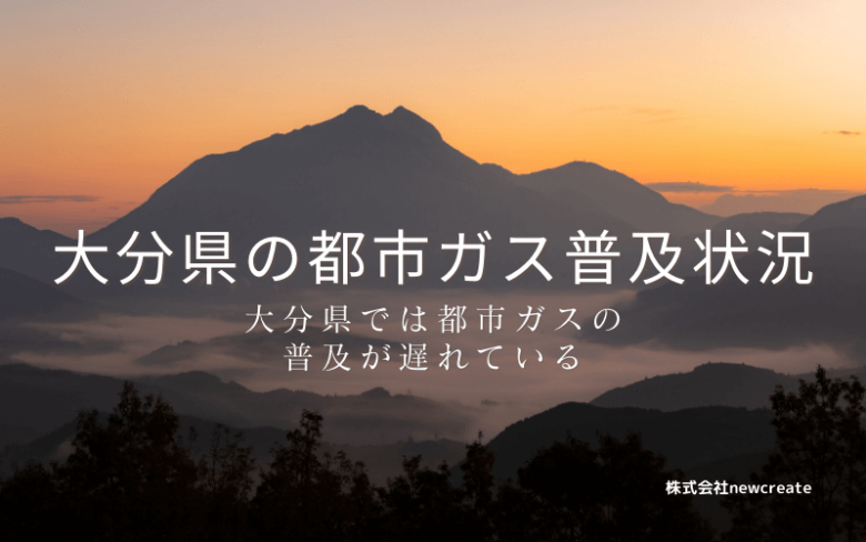 大分県の都市ガス普及状況