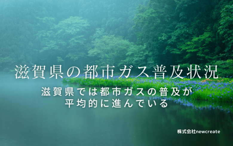 滋賀県の都市ガス普及状況