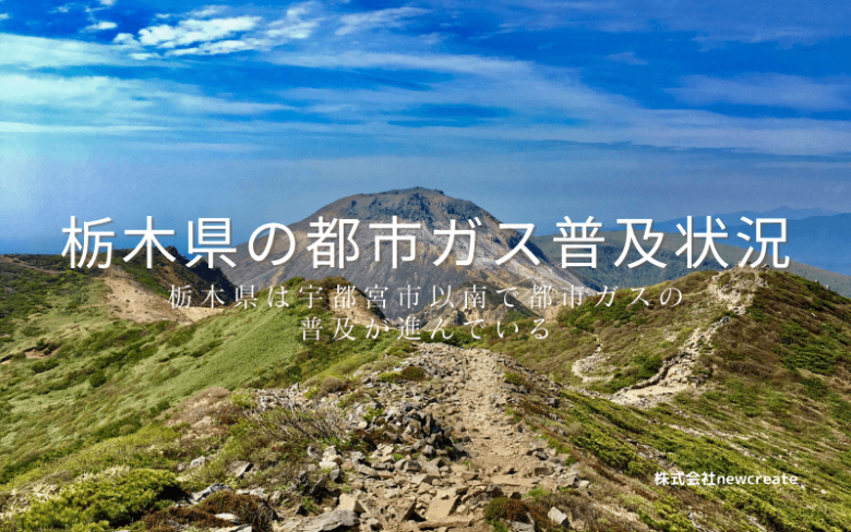 栃木県の都市ガス普及状況