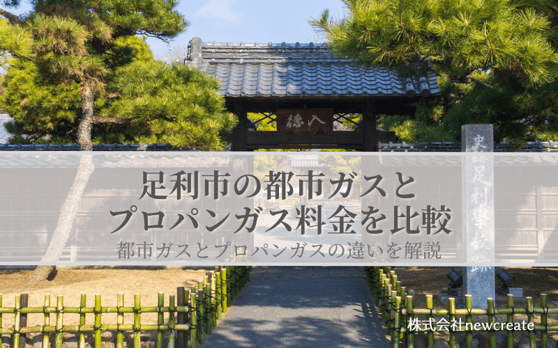 【足利市版】都市ガスとプロパンガスどちらが安いのか？両者の料金を比較