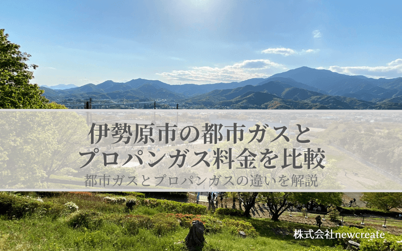 【伊勢原市】都市ガスとプロパンガスどちらが安いのか？両者の料金を比較