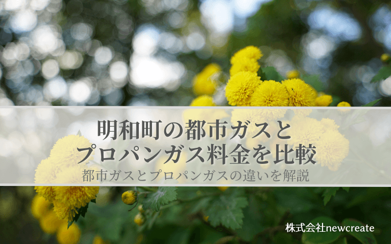 群馬県明和町の都市ガスとプロパンガス料金を比較