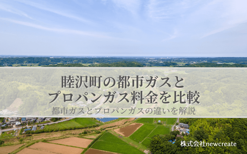 【睦沢町】都市ガスとプロパンガスどちらが安いのか？両者の料金を比較