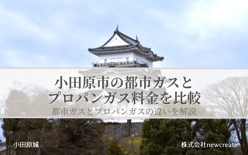 小田原市の都市ガスとプロパンガス料金を比較