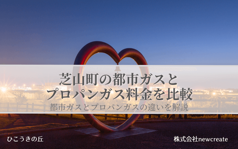 芝山町の都市ガスとプロパンガス料金を比較