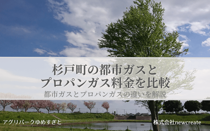 杉戸町の都市ガスとプロパンガス料金を比較