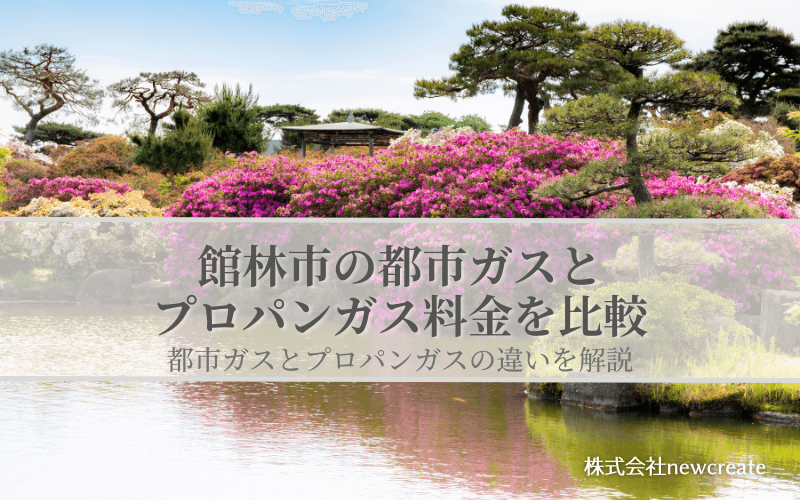 館林市の都市ガスとプロパンガス料金を比較