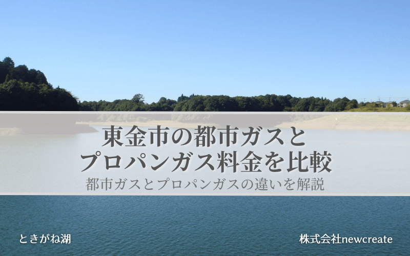 東金市の都市ガスとプロパンガス料金を比較