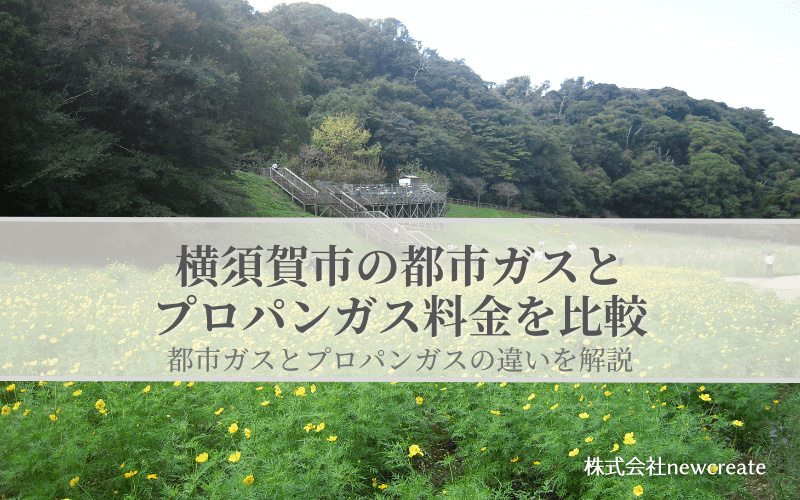 【横須賀市】都市ガスとプロパンガスどちらが安いのか？両者の料金を比較