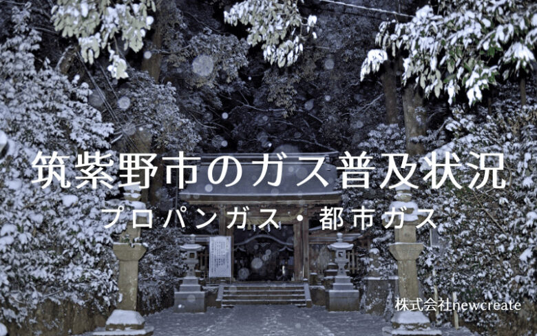 筑紫野市のプロパンガスと都市ガス普及状況