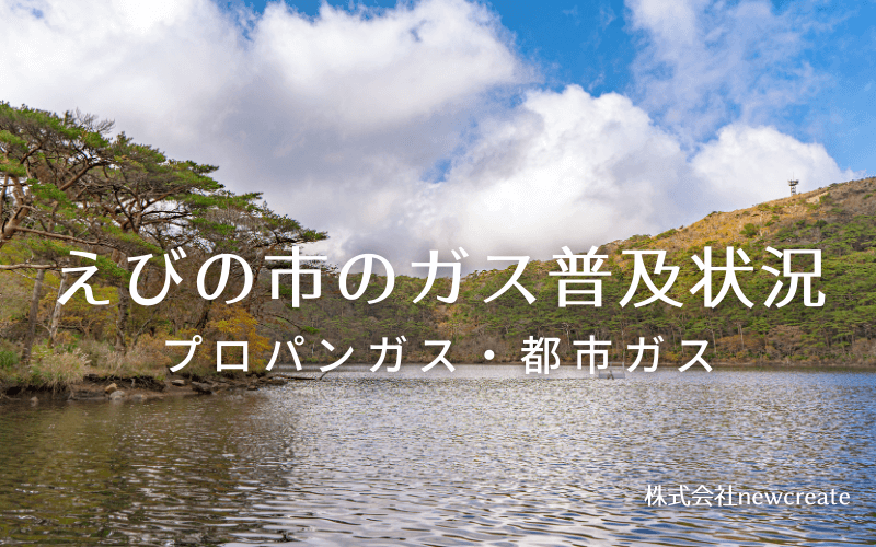 えびの市のプロパンガスと都市ガス普及状況