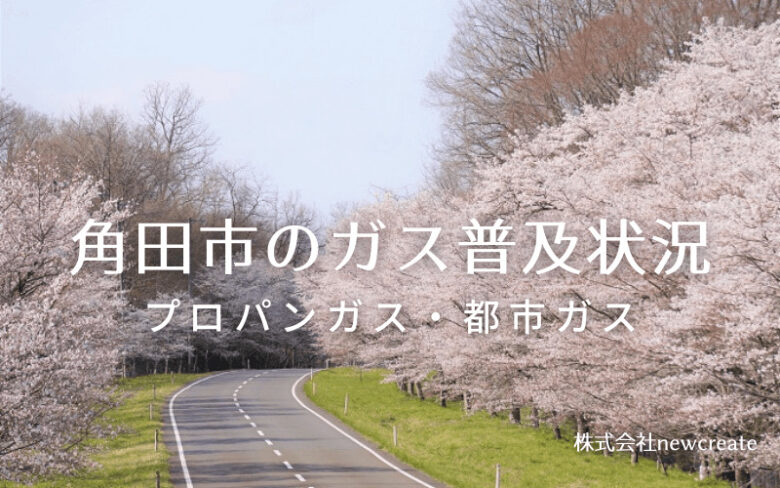 角田市のプロパンガスと都市ガス普及状況