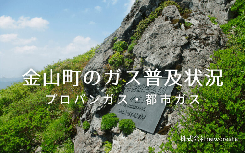 金山町のプロパンガスと都市ガス普及状況