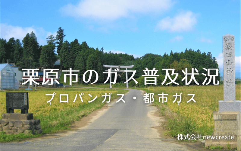 栗原市のプロパンガスと都市ガス普及状況