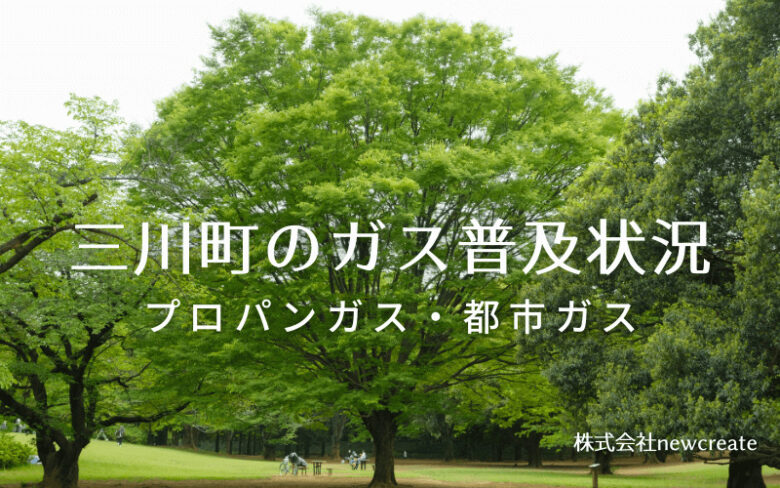 三川町のプロパンガスと都市ガス普及状況