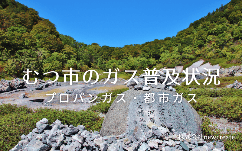 むつ市のプロパンガスと都市ガス普及状況