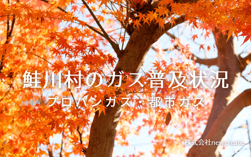 鮭川村のプロパンガスと都市ガス普及状況