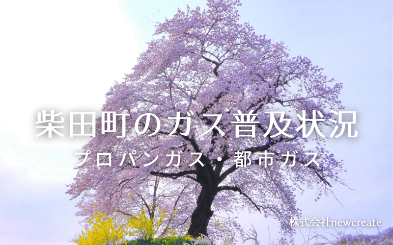 柴田町のプロパンガスと都市ガス普及状況