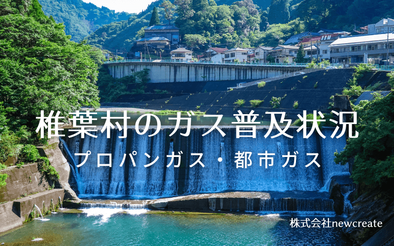 椎葉村のプロパンガスと都市ガス普及状況